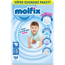 Molfix Bebek Bezi 5 Beden Ultra Fırsat Paketi 78X2 156 Adet