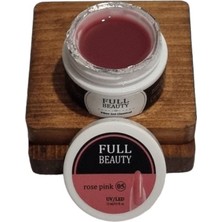 Full Beauty Protez Tırnak Jeli (Builder Gel) Rose Pink (Gül Kurusu) 15ml