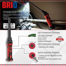 Brio Usb Şarjlı, Mıknatıslı, Askılı, Işık Ayarlı Led Fener, Led Lamba 1000 Lümen Güçlü Işık Tamirci Feneri