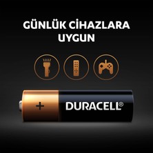 Duracell Basic Alkalin AA Kalem Piller; 1;5 V LR6/MN1500; 10’lu