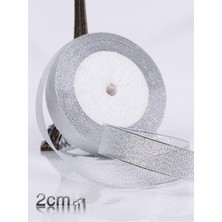 E Elmas Simli Simli Renkli Saten Kurdele 1 cm 10m
