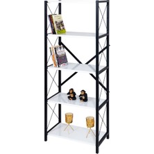 Rmd Shop London 5 Raflı Metal Ayaklı Dekoratif Kitaplık
