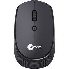 Lenovo Lecoo WS202 Kablosuz 1200DPI 4 Tuşlu Optik Mouse Siyah