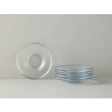 English Home Fitted Cam 6'lı Çay Tabağı 12 cm Silver