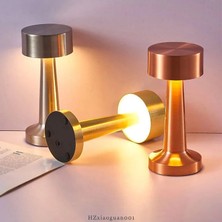 K2 Rose Gold Dokunmatik 3 Kademeli Led Masa Lambası
