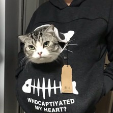 Hanyang Kayısı Sarısı L Kazak Kedi Severler Hoodie Kanguru Köpek Pet Paw Dropshipping Kazaklar Sarılma Kese Kazak Cep Hayvan Kulak Kapşonlu Artı (Yurt Dışından)