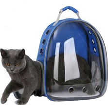 Hanyang E Nefes Açık Seyahat Sırt Çantası Taşınabilir Pet Kedi Çantası Küçük Köpekler ve Kediler Için Uygun Şeffaf Uzay Kapsülü Evcil Hayvan Malzemeleri (Yurt Dışından)