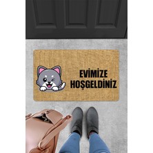 Evaşk Kapı Önü Paspası Vinil Kaymaz Tabanlı