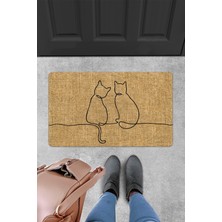 Evaşk Kapı Önü Paspası Vinil Kaymaz Tabanlı