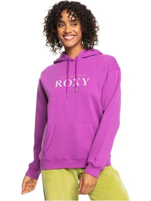 Roxy Surf Stoked Hoodıe Brushed Mor Kadın Sweatshirt