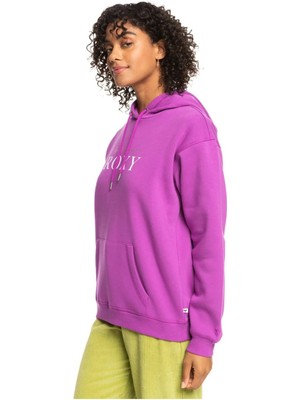 Roxy Surf Stoked Hoodıe Brushed Mor Kadın Sweatshirt