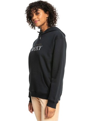 Roxy Surf Stoked Hoodıe Brushed Antrasit Kadın Sweatshirt