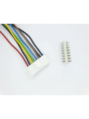 Sanec 3,96MM Kilitli 8 Pin Kablolu Konnektör Takım 30CM - 1,50MM - Çift Taraflı