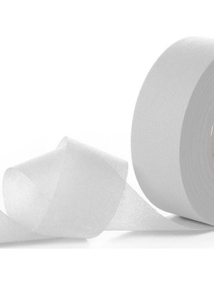 Jütburada Beyaz Kurdale Şerit (Nonwoven Tela Kumaş 2.5 Cm) 220 Metre