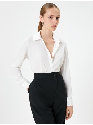 Koton Oversize Blazer Ceket Kapaklı Cepli Kruvaze
