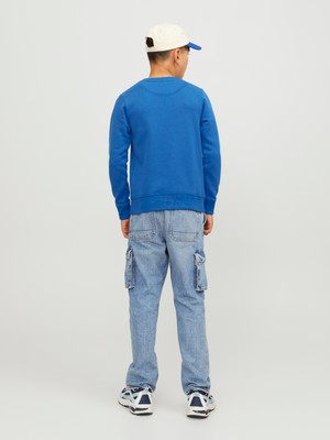 Jack & Jones Logo Nakisli Bisiklet Yaka Sweatshirt - Çocuk