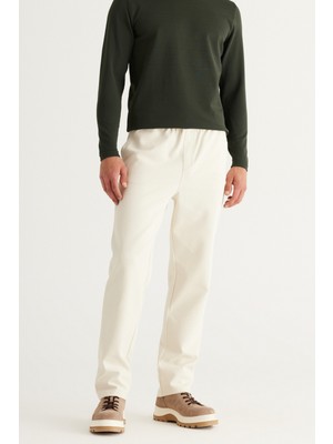 Altınyıldız Classics Erkek Bej Standart Fit Normal Kesim Pamuklu Beli Bağlamalı Yan Cepli Jogger Örme Pantolon