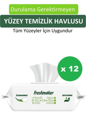Freshmaker Yüzey Temizlik Havlusu 100 x 12 = 1200 Yaprak