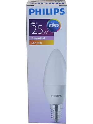 Philips Ess LED Candle 25W E14 Ww 4W Ampul (774236)
