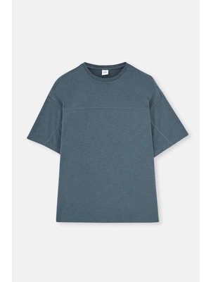Dagi Indigo Bis Yaka Oversıze Everfresh Tişört
