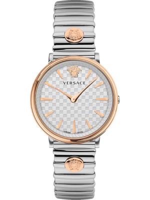 Versace VRSCVE8105022 Quartz Swiss Made Çelik Rose/gri 38 mm Erkek Kol Saati