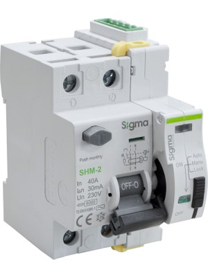 Sigma Elektrik SCRC03 Otomatik Yeniden Kurma Ünitesi + 2X40 30MA Kaçak Akım Rölesi