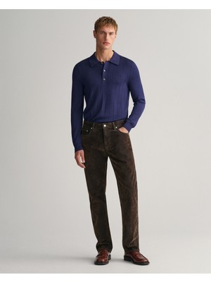 Gant Erkek Lacivert Relaxed Fit Klasik Yaka Kazak 8040181.432