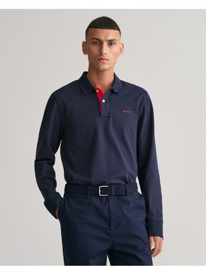 Gant Erkek Lacivert Regular Fit Logolu Polo 2065004.433