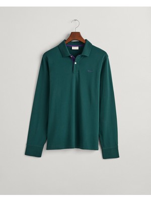 Gant Erkek Yeşil Regular Fit Logolu Polo 2065004.374
