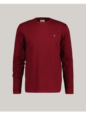 Gant Erkek Kırmızı Regular Fit Bisiklet Yaka T-Shirt 2004049.604