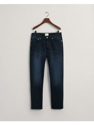 Gant Erkek Lacivert Extra Slim Fit Jean Pantolon 1000264.953