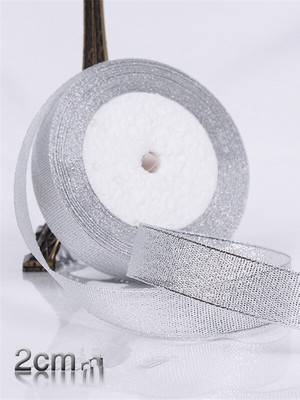 E Elmas Simli Simli Renkli Saten Kurdele 1 cm 10m