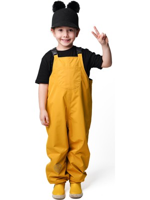 Nice Kids Unisex Çocuk Yağmur Tulumu Sarı