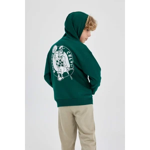 Erkek Çocuk NBA Boston Celtics Oversize Fit Kapüşonlu Kalın Sweatshirt A5531A823WN