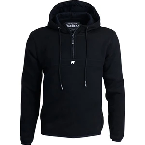 Bad Bear Defence Half-Zip Hoodie Erkek Siyah Sweatshirt 19.02.27.027-C01