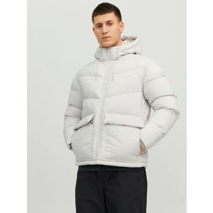 Jack & Jones Jorvesterbro Erkek Beyaz Mont 12238849-Moonbeam
