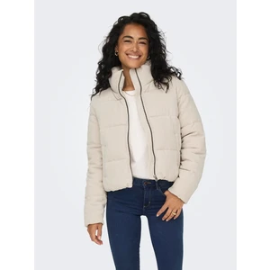 Dik Yaka Bej Kadın Mont 15304768