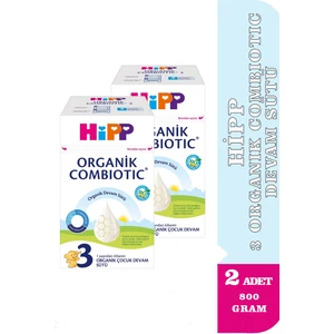 3 Organik Combiotic Devam Sütü 800 gr 2 Adet