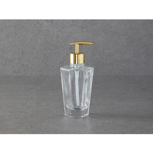 English Home Diamond Cam Banyo Sıvı Sabunluk 9X9X16,5CM Şeffaf