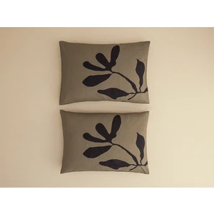 English Home Vinette Dijital Baskılı Soft Cotton 2'li Yastık Kılıfı 50X70 cm Yeşil