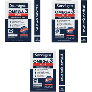 Omega 3 Plus 1200 Mg Norveç Balık Yağı 3 Adet