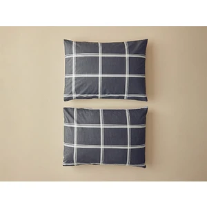English Home Glen Check Kolay Ütülenir 2'li Yastık Kılıfı 50X70 cm Antrasit