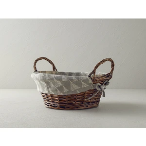 English Home Linear Hasır Ekmek Sepeti 30 cm Gri