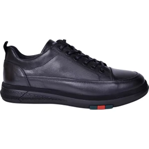 18160 Erkek Siyah Deri Ayakkabı