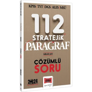 Yargı Yayınevi 2024 KPSS TYT DGS ALES MSÜ 112 Stratejik Paragraf Çözümlü Soru Bankası
