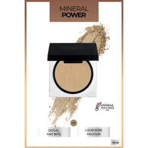 Mineral Powder Mat Bitişli Toz Yüz Pudrası 02