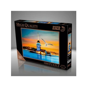 1000 Parça Kız Kulesi Gün Batımı Puzzle 68x48 cm 12+ Yaş Grubu için Yüksek Kalite