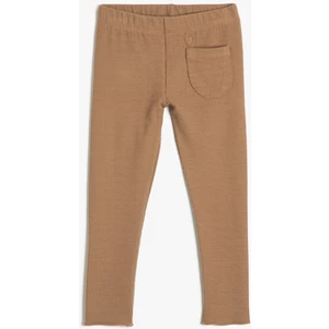 Basic Tayt Cep Detaylı Fitilli Beli Lastikli