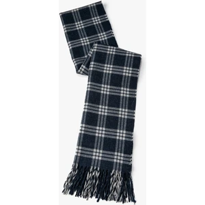 Ekoseli Atkı Püskül Detaylı Yumuşak Dokulu