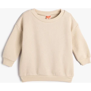 Basic Sweatshirt Uzun Kollu Bisiklet Yaka